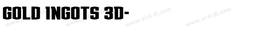 Gold Ingots 3D字体转换